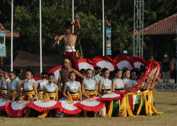 Tari Kolosal Merajut Kebhinekaan, Membangun Generasi Tangguh Meriahkan Pembukaan Raimuna DIY 2024