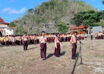 Kwarran Tepus Gelar Upacara Hari Pramuka ke-63 dan Temu Galang 2024 di Cingkrang Hill