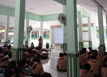 Latihan Rutin, Pramuka MTsN 4 Bantul Menerima Sosialisasi SKU dan SKK