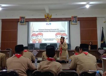 Tinjau Penerapan Materi Pramuka Istimewa, Tim Monitoring Uji Coba SKPI Kwarda DIY Berkunjung ke SMK Negeri 1 Pengasih