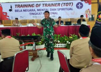 Peserta ToT Bela Negara Tingkat Nasional 2024 Mendapat Perpaduan Materi dari Stafsus Kasad dan ESQ Expert
