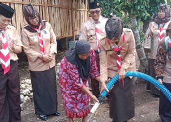 Pramuka Peduli Kwarcab Gunungkidul Salurkan Bantuan Air Bersih kepada Masyarakat dan Gugusdepan