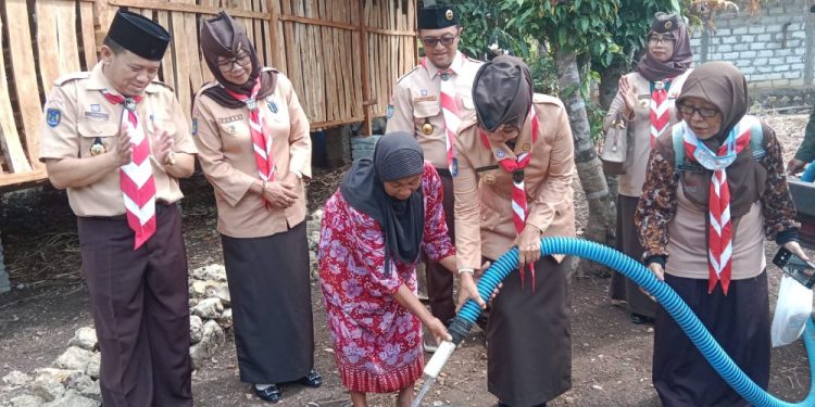 Pramuka Peduli Kwarcab Gunungkidul Salurkan Bantuan Air Bersih kepada Masyarakat dan Gugusdepan