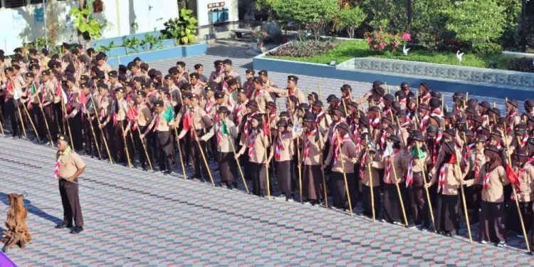 Pramuka SMA Negeri 2 Ngaglik Gelar Penerimaan Tamu Ambalan