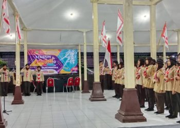 25 Anggota Baru Saka Wanabakti Kwarcab Gunungkidul Dilantik