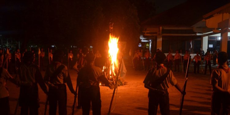 Api Unggun dan Pentas Budaya LKK Penggalang Kwarda DIY 2024 Disambut Meriah