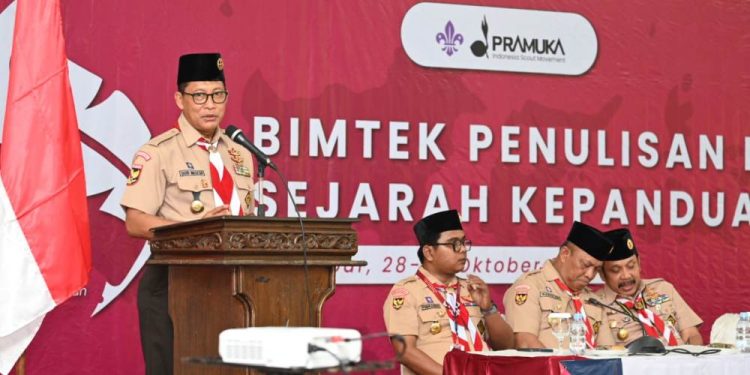 Kak Budi Waseso Ajak Peserta Bimtek Penulisan Sejarah Kwarda Menulis Berdasar Data dan Fakta