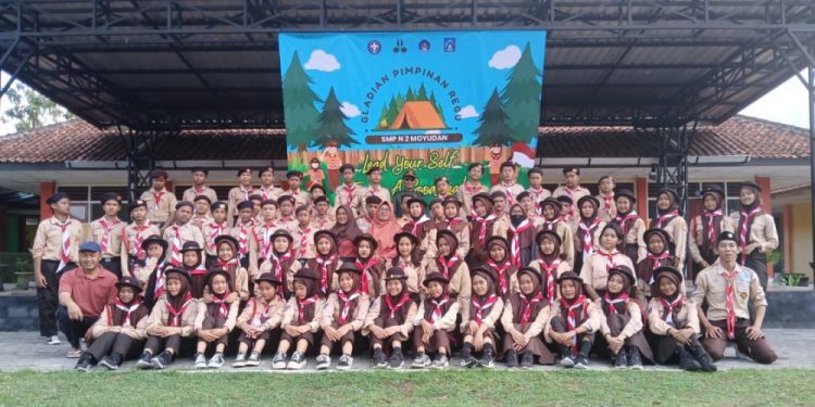 Tingkatkan Pengetahuan dan Keterampilan Kepramukaan, SMP Negeri 2 Moyudan Selenggarakan Dianpinru Tahun 2024