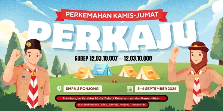 Pangkalan SMP Negeri 2 Ponjong Gelar Perkemahan untuk Pelantikan Penggalang Rakit