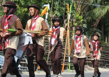 Penuh Semangat, Peserta LT-III Kwarcab Bantul Tahun 2024 Ikuti Giat Penjelajahan