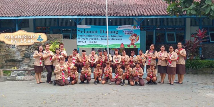 Monitoring Ujicoba SKPI di SD Kanisius Kalasan, Kwarda DIY Apresiasi Pencapaian yang Ada