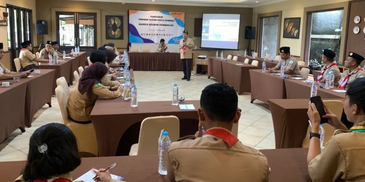 Ketua Mabisaka Taruna Bumi Tingkat Daerah Berbagi Pengalaman Terkait Kebijakan Dinas Terhadap Saka