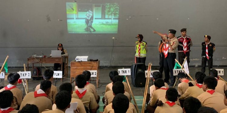 Gencar, Saka Bhayangkara Seyegan Lakukan Sosialisasi ke Beberapa Gugusdepan