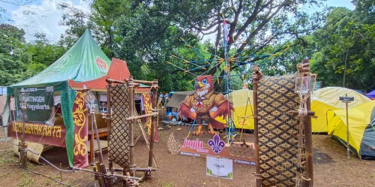 FOTO : Tenda Peserta KPMN 2024 Kontingen DIY di Buperta Cibubur