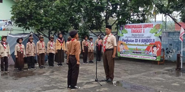 Kolaborasi dengan Kampung Pramuka Putat, SDN Bunder II Sukses Selenggarakan LT-I