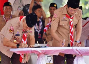 Kemenag bersama Kwarnas Tandatangani MoU Sinergisitas Nilai-Nilai Pendidikan Keagamaan dan Kepramukaan
