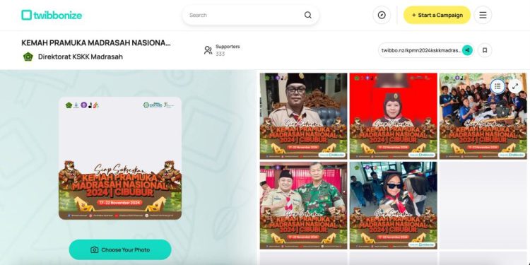 Meriahkan KPMN 2024, Direktorat KSKK Madrasah Kemenag RI Ajak Gunakan Twibbon Ini