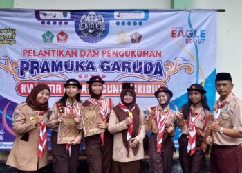Kwarran Rongkop Sukses Mengantarkan 4 Penggalang ke Tingkat Pramuka Garuda