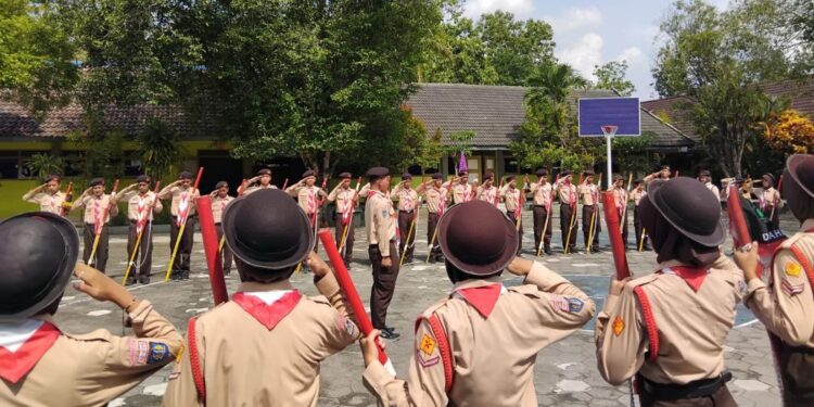 Kawal Penggalang Tangguh, SMPN 1 Ponjong Gelar Dianpinru