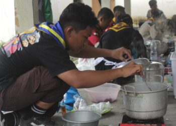 Peserta PDT 53 Semangat Ikuti 4 Lomba di Hari Ketiga : Memasak, Asah Terampil, Pioneering, dan LBB