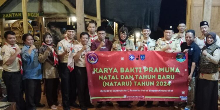 Ketua Kwarcab Gunungkidul Sambut Hangat Kunjungan Tim Kwarda DIY Dalam Rangka Monitoring Karya Bakti Nataru 2024