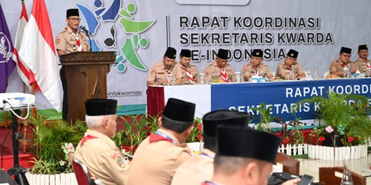 Ketua Kwarnas Buka Rakor Sekretaris Kwarda se-Indonesia, Singgung Sistem Digitalisasi Kwartir Menuju Organisasi Lincah