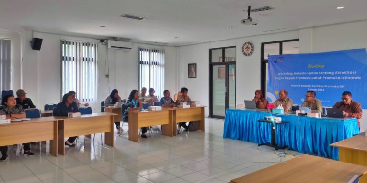Dibuka oleh Kak Edy Heri Suasana, Puslitbang Kwarda DIY Gelar Workshop Keberlanjutan Akreditasi Gugusdepan