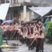 Pramuka SMAN 1 Teladan Yogyakarta Gelar Orientasi Dasar Tegak dengan Penuh Semangat di Tengah Guyuran Hujan