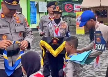 Saka Bhayangkara Seyegan Gelar Diksar Angkatan XIV dan Penempuhan Krida Angkatan XIII