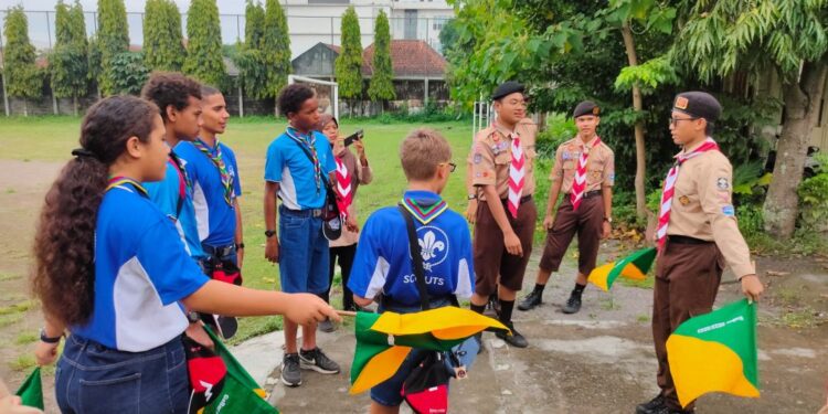 Pramuka Kaledonia Baru Kunjungi Pangkalan SMPN 1 Yogyakarta, Berbagai Kegiatan Seru Dilakukan Bersama