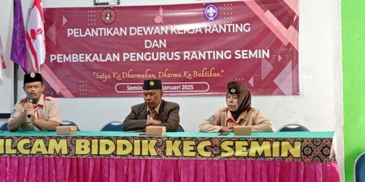 Kokohkan Organisasi, Kwarran Semin Awali Langkah dengan Pembekalan Pengurus Kwarran dan Dewan Kerja Ranting
