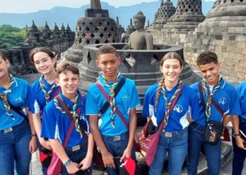 Kesan Joyce, Pramuka Kaledonia Baru Saat Melihat Kemegahan Candi Borobudur