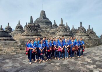 Pramuka Kaledonia Baru ke Candi Borobudur, Menikmati Keindahan Salah Satu Warisan Dunia