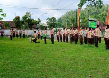 Saka Wira Kartika Wonosari dan Rongkop Lantik Anggota Baru, Wujudkan Pramuka Berjiwa Kepemimpinan serta Cinta Tanah Air