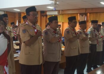 Rangkaian Pembukaan Rakercab 2025, Ketua Kwarcab Sleman Melantik 9 Pengurus Pergantian Antar Waktu