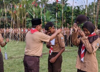 Ratusan Pramuka SMA Negeri 3 Yogyakarta Ikuti Perkemahan Bakti ke-25 di Buper Jaka Garong