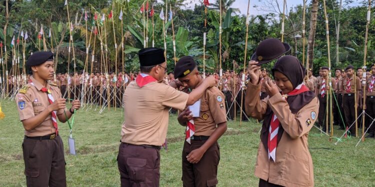 Ratusan Pramuka SMA Negeri 3 Yogyakarta Ikuti Perkemahan Bakti ke-25 di Buper Jaka Garong