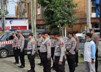 Saka Bhayangkara Kulon Progo Sudah Mulai Bertugas dalam Aksi Karya Bakti Lebaran 2025