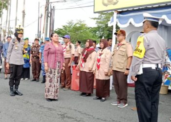 Kwarcab Gunungkidul Terima Kunjungan Monitoring dari Bupati dan Jajaran di Posko KBL 2025 Bundaran Siyono