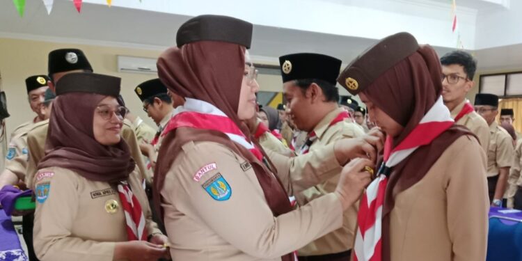 Lantik Pengurus Pergantian Antar Waktu, Kak Emi Masruroh Berharap Pramuka di Kwarcab Bantul Bisa Lebih Bermanfaat