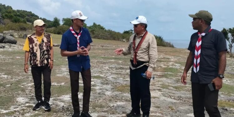 Tim Kwarnas Melakukan Survey ke Pulau Kisar, Lokasi Kemah Bela Negara Tingkat Nasional Tahun 2025