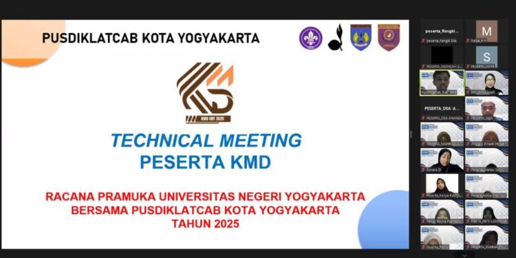 40 Calon Peserta KMD Pramuka UNY Tahun 2025 Antusias Mengikuti Technical Meeting