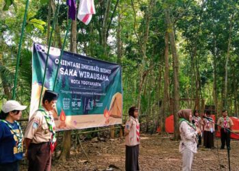 Puluhan Peserta Ikuti Perkemahan Orientasi Saka Wirausaha Kota Yogyakarta dengan Penuh Antusias