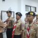 9 Personel Satgas Pramuka Peduli Kwarcab Sleman Menerima Penyematan Badge