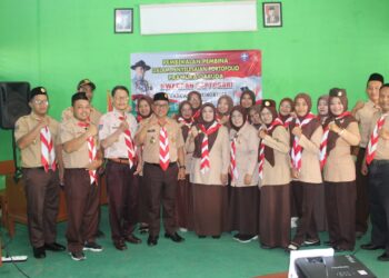 Para Pembina di Kwarran Saptosari Ikuti Pendampingan Penyusunan Portofolio Pramuka Garuda