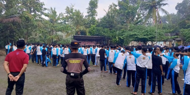 Ratusan Peserta Ikuti Kemah Akhir Tahun Gugusdepan SMK Negeri 1 Seyegan, Pengamanan dari Saka Bhayangkara