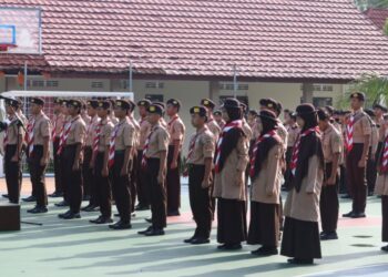 Gugusdepan Pangkalan SMAIT Abu Bakar Boarding School Kulon Progo Gelar Pelantikan Bantara