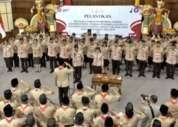 Mabida, Andalan Daerah, LPK, dan Pengurus Badan Kelengkapan Kwarda Bali Masa Bakti 2024-2029 Resmi Dilantik