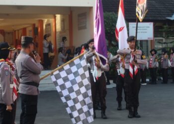 Anggota Saka Bhayangkara Seyegan Lakukan Pengembaraan, Tingkatkan Jiwa Nasionalisme dan Bela Negara