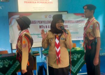 Calon Pramuka Garuda Gugusdepan Pangkalan MTsN 4 Gunungkidul Mendapat Pendampingan Khusus